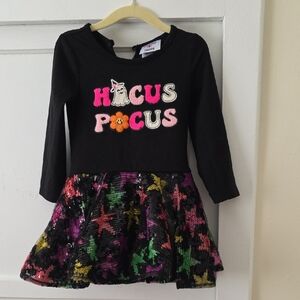 Hocus Pocus Kids Dress - Black and Multicolor
